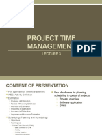 Lecture 3-Project Scheduling & Time Management