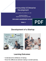 Entrepreneurship & Enterprise Development: AUN Summer 2019 Certificate Course in Business Management