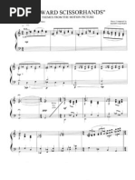 (Sheet Music) Danny Elfman - Edward Scissorhands