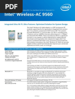 Intel® Wireless-AC 9560: Product Brief