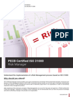 PECB Certified ISO 31000: Risk Manager