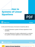 System of Linear Equation