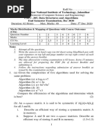 End Semester Question Paper - CSPC205