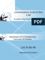 Engineering Surveying LAB: Lecturer: Eng Fuad Abdirizak Elmi