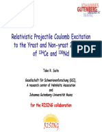 Relativistic Projectile Coulomb Excitation To The Yrast and Non-Yrast 2 States of Ce and ND