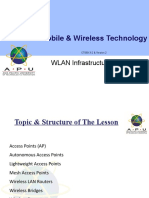 Mobile & Wireless Technology: WLAN Infrastructure Devices
