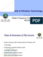 Mobile & Wireless Technology: Radio Frequency Fundamentals For Wlan