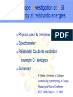 R IS IN G: Are Otope Vestigation at SI Spectroscopy at Relativistic Energies