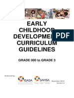 ECD Curriculum Guidelines for Grades 000-3