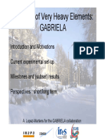 Structure of Very Heavy Elements: Gabriela