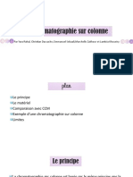 Chromatographie Sur Colonne Projet Chimie