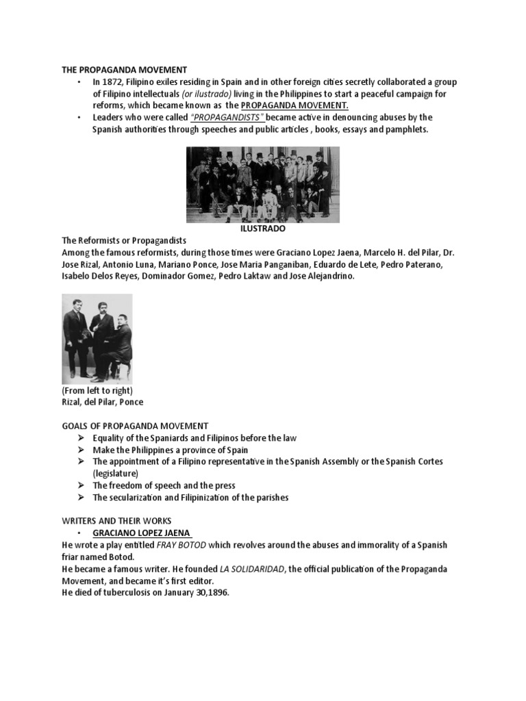 The Propaganda Movement | PDF | Philippines