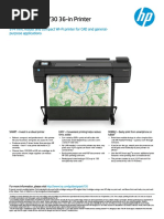 HP Designjet T730 36-In Printer: 914 MM, Robust and Compact Wi-Fi Printer For Cad and General-Purpose Applications