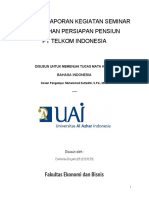 Laporan Kegiatan Seminar Pelatihan Persiapan Pensiun