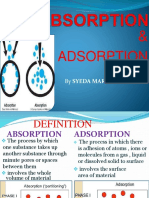 ADSORPTION vs ABSORPTION