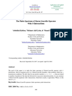 The Finite Spectrum of Sturm-Liouville Operator With: δ-Interactions