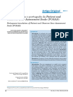 Tradução da POSAS para avaliação de cicatrizes