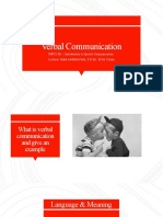 Chapter 3 - Verbal Communication