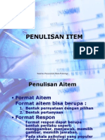 Kaidah Penulisan Item