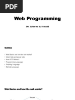 Web Programming: Dr. Ahmed Al-Saadi