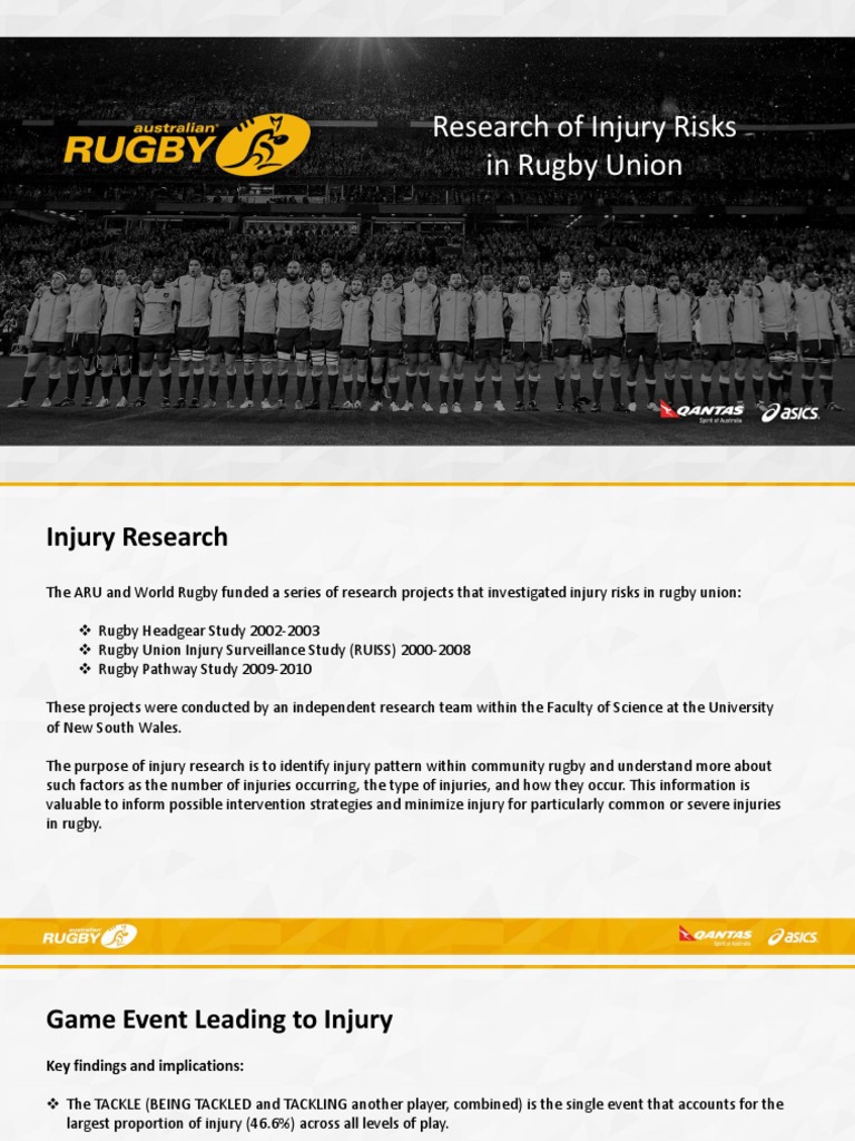 Injury Risks in Rugby Union Research | PDF | Rugby Union | Concussion