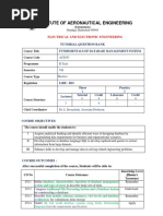 Institute of Aeronautical Engineering: Tutorial Question Bank