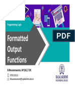 11-Formatted Output Functions PDF