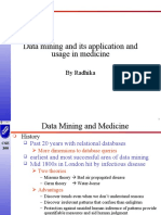 Data Mining and Its Application and Usage in Medicine