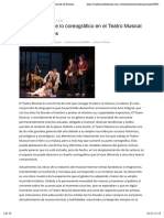 La relevancia de lo coreográfico en el teatro musical de Buenos Aires