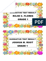 SUMMATIVE TEST RESULT Cover