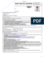 Entry Test Slip Ahtisham