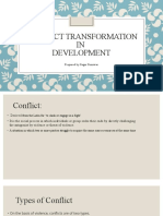 Conflict Transformation IN Development: Prepared by Sagar Sunuwar