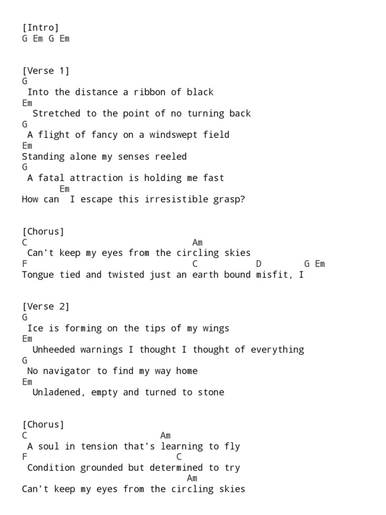 Chord: Skyscraper - Eskobar - tab, song lyric, sheet, guitar, ukulele