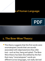 The Origins of Human Language