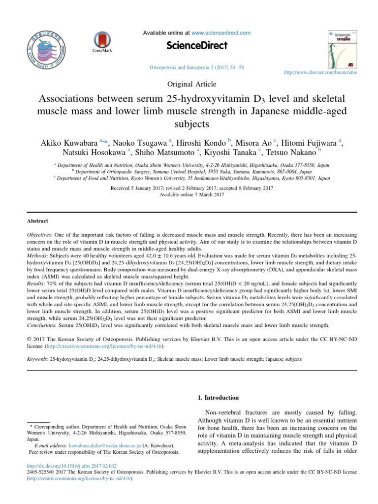 Associations Between Serum 25 Hydroxyvitamin D3 Level and S - 2017 ...