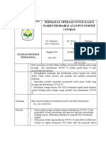 SOP 54 - PERSIAPAN OPERASI PASIEN PROBABLE ATAU POSITIF COVID 19