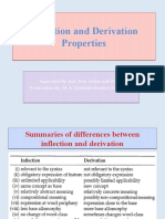 Inflection and Derivation Properties