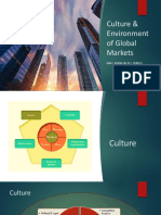 Culture & Environment of Global Markets