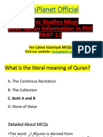 Basic Quran Information in PDF