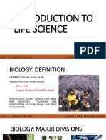 Introduction To Life Science: Unit 1: Concept of Life Lecture of Estocapio, Eiaom