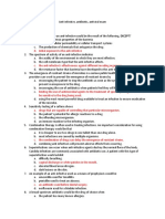 Midterm Exam Antiinfective, Biotic, Viral