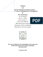The Impact of Corporate Governance On Firm Performance: A Review of Banking Sector in Bangladesh