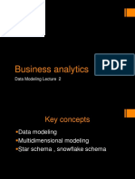 Busiess analytics Data modeling lecture 2