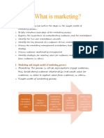 W1: What Is Marketing?: 1. Marketing and Simple Model of Marketing Process