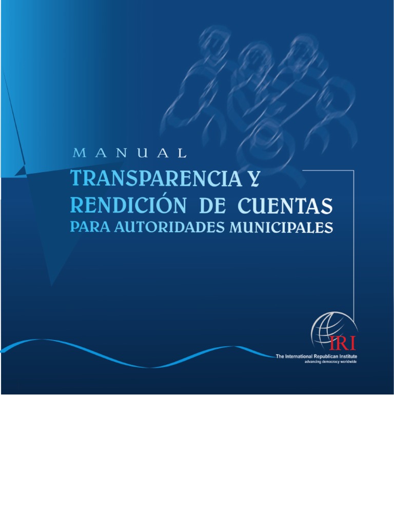 Manual de Transparencia y Rendición de Cuentas | PDF | Responsabilidad ...