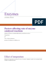 factors affecting the enzymes