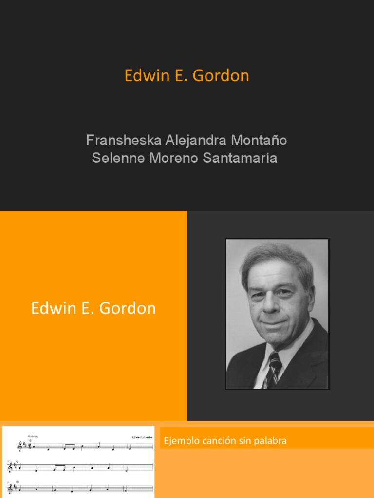 Edwin Gordon Philosophy | Music Learning Theory: A Theoretical ...
