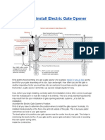 How To Install Electric Gate Opener