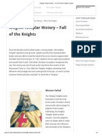 Knights Templar History - The Fall of The Knights Templar