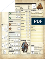 Iron Kingdoms Roleplaying Game Character Sheet: Total XP Earned